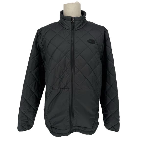 The North Face Black Quilted Nylon Barn Jacket Men's Size XL Mid Length Classic - Picture 1 of 12